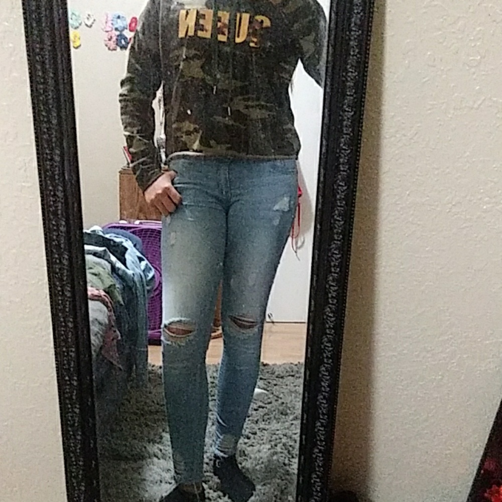 Camo sweater